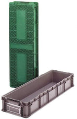 Orbis - 40 Lb Load Capacity Gray Polyethylene Tote Container - Stacking, 32" Long x 15" Wide x 7-1/2" High - Americas Industrial Supply