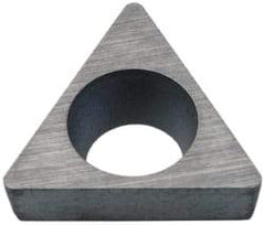 Kennametal - 3.17mm Inscribed Circle, Triangle Turning Shim for Indexables - 0.094" Thick, SM Shim Style, Positive Rake, Left Hand, Right Hand Cut - Americas Industrial Supply