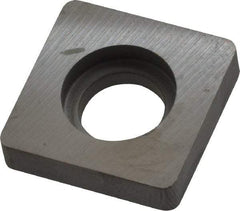 Kennametal - 8.53mm Inscribed Circle, Square Milling & Turning Shim for Indexables - Carbide, 0.188" Thick, SM Shim Style - Americas Industrial Supply