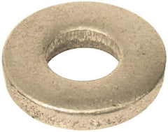 Gibraltar - 3/8" Screw, Grade 12L14 Case Hardened Steel Standard Flat Washer - 13/32" ID x 7/8" OD, 1/8" Thick, Nickel-Plated Finish - Americas Industrial Supply