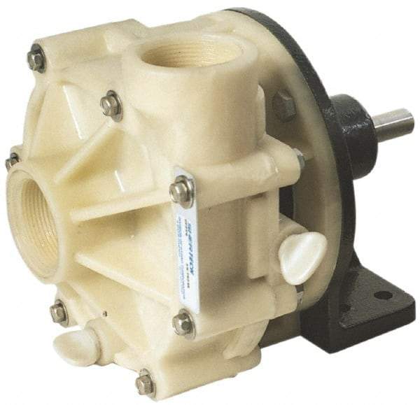 Pentair - 1/2 HP, Corrosion Resistant Pump - 1-1/2 Inlet Size, 1-1/2 Outlet Size, Polypropylene - Americas Industrial Supply