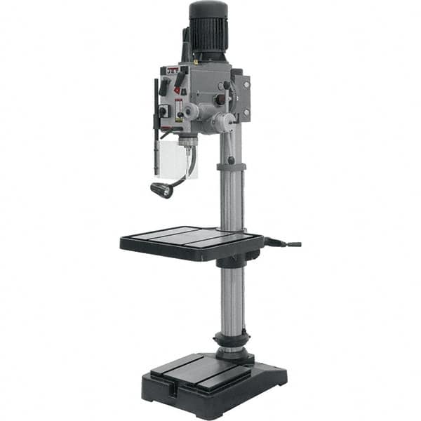 Jet - 20" Swing, Geared Head Drill Press - 12 Speed, 2 hp, Three Phase - Americas Industrial Supply