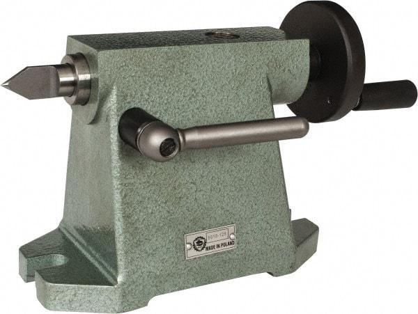 Bison - 4.92" Centerline Height, Tailstock - 2MT Tailstock Taper, Use with 6" Horizontal/Vertical Indexing Super Spacers - Americas Industrial Supply