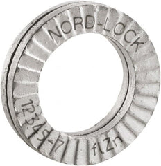 Nord-Lock - 1", Zinc Flake, Steel Wedge Lock Washer - Grade 2, 1.092 to 1.108" ID - Americas Industrial Supply