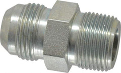 Parker - 3/4" Tube OD, 37° Steel Flared Tube Male Connector - 3/4 NPTF, Flare x MNPTF Ends - Americas Industrial Supply