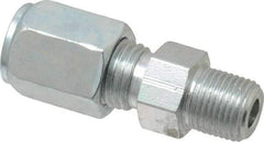 Parker - Metal Flareless Bite Tube Male Connector - 1/8 NPTF - Americas Industrial Supply