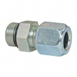 Parker - Metal Flareless Bite Tube Straight Thread Connectors - 3/4-16" Thread - Americas Industrial Supply