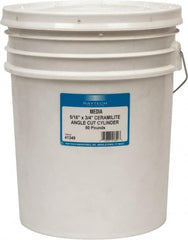 Raytech - Ceramic Plastic Blend Carrier, Polishing Tumbling Media - Cylinder Shape, Wet Operation, 5/16" Long x 3/4" High - Americas Industrial Supply