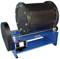 Made in USA - 8.5 Gal Capacity Rotary Tumbler - 1/3 hp Motor, 28" Long x 24" High x 13" Deep - Americas Industrial Supply