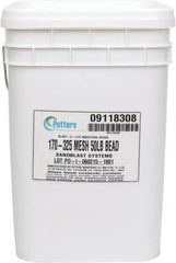 Made in USA - Fine Grade Smooth Glass Bead - 170 to 325 Grit, 50 Lb Pail - Americas Industrial Supply