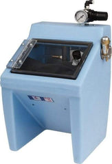 Made in USA - 220V Left Hand Sandblaster - Pressure Feed, 25" CFM at 100 PSI - Americas Industrial Supply