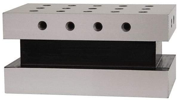 Suburban Tool - 3-1/2" Wide x 6" Deep x 3" High Steel Precision-Ground Angle Plate - Standard Plate, Machined Holes on Surface, Open End, Single Plate - Americas Industrial Supply