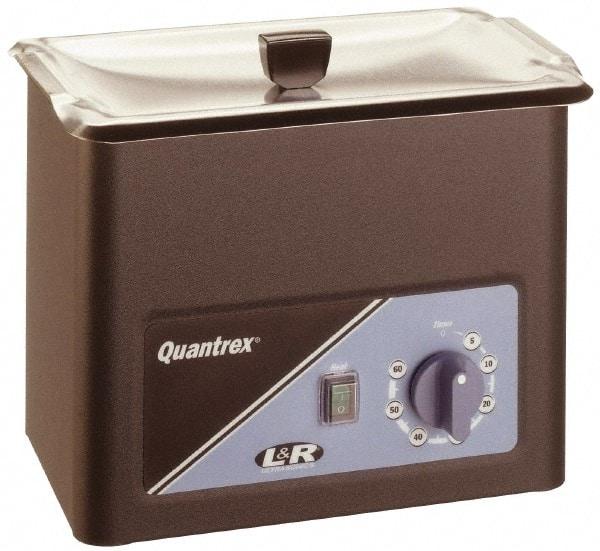 L&R Ultrasonic - Bench Top Solvent-Based Ultrasonic Cleaner - 0.85 Gal Max Operating Capacity, Stainless Steel Tank, 209.55mm High x 260.35mm Long x 165.1mm Wide, 117 Input Volts - Americas Industrial Supply