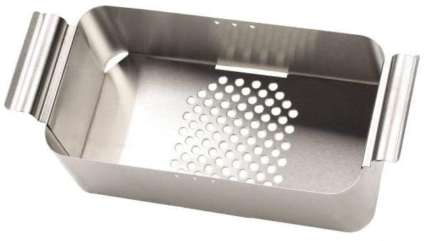 L&R Ultrasonic - Stainless Steel Parts Washer Basket - 6" High x 228.6mm Wide x 393.7mm Long, Use with Ultrasonic Cleaners - Americas Industrial Supply