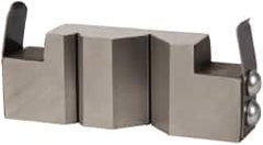 Heinrich - 1 Piece Vise V-Block Attachment - Steel, 3-3/8" Long, 1.24" Wide, 3/4" High - Americas Industrial Supply