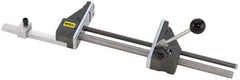 Heinrich - 12-3/4" Jaw Opening Capacity x 3" Throat Depth, Horizontal Drill Press Vise - 5-21/32" Wide Jaw, Stationary Base, Standard Speed, 27-3/8" OAL x 1-3/4" Overall Height - Americas Industrial Supply