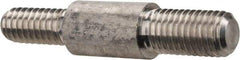 Schaefer Brush - 1-1/2" Long, 12-24 Male, Aluminum Adapter - 1/4" Diam, 1/4-28 Male, For Use with Steel Rods - Americas Industrial Supply