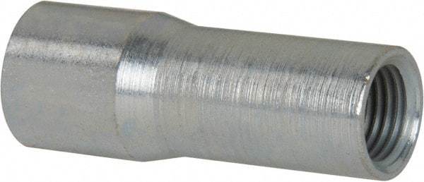 Schaefer Brush - 2" Long, 3/8" NPT Female, Galvanized Steel Adapter - 1" Diam, 1/4" NPT Female, For Use with Tube Brushes & Scrapers - Americas Industrial Supply