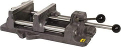 Heinrich - 8-3/16" Jaw Opening Capacity x 2" Throat Depth, Horizontal Drill Press Vise - 8" Wide x 8-3/16" High Jaw, Stationary Base, Standard Speed - Americas Industrial Supply