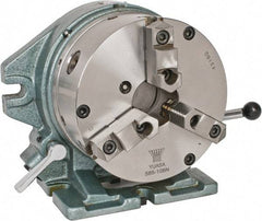 Yuasa - 24 Position, 8" Chuck, Super Indexing Spacer - 5.87" High Centerline, 2.48" Chuck Through Hole, 6.82" OAL, 10.12" Overall Height - Americas Industrial Supply