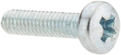Value Collection - M2.5x0.45, 10mm Length Under Head Phillips Drive Machine Screw - Pan Head, Grade 4.8 Steel, Zinc-Plated Finish, Without Washer - Americas Industrial Supply