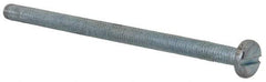 Value Collection - M3x0.50, 50mm Length Under Head Slotted Drive Machine Screw - Pan Head, Grade 4.8 Steel, Zinc-Plated Finish, Without Washer - Americas Industrial Supply