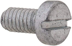Value Collection - M2.5x0.45, 5mm Length Under Head Slotted Drive Machine Screw - Cheese Head, Grade 4.8 Steel, Zinc-Plated Finish, Without Washer - Americas Industrial Supply