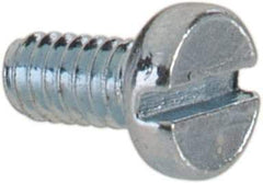 Value Collection - M2x0.40, 4mm Length Under Head Slotted Drive Machine Screw - Cheese Head, Grade 4.8 Steel, Zinc-Plated Finish, Without Washer - Americas Industrial Supply