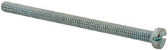 Value Collection - M4x0.70, 60mm Length Under Head Slotted Drive Machine Screw - Cheese Head, Grade 4.8 Steel, Zinc-Plated Finish, Without Washer - Americas Industrial Supply