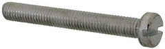 Value Collection - M5x0.80, 40mm Length Under Head Slotted Drive Machine Screw - Cheese Head, Grade 4.8 Steel, Zinc-Plated Finish, Without Washer - Americas Industrial Supply