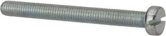 Value Collection - M5x0.80, 50mm Length Under Head Slotted Drive Machine Screw - Cheese Head, Grade 4.8 Steel, Zinc-Plated Finish, Without Washer - Americas Industrial Supply