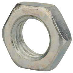 Value Collection - M18x2.50 Steel Right Hand Hex Jam Nut - 27mm Across Flats, 9mm High, Zinc-Plated Finish - Americas Industrial Supply