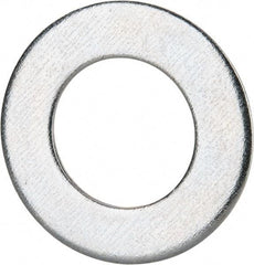 Value Collection - M36 Screw, Grade 8 Steel Standard Flat Washer - 37mm ID x 66mm OD, 5mm Thick, Zinc-Plated Finish - Americas Industrial Supply