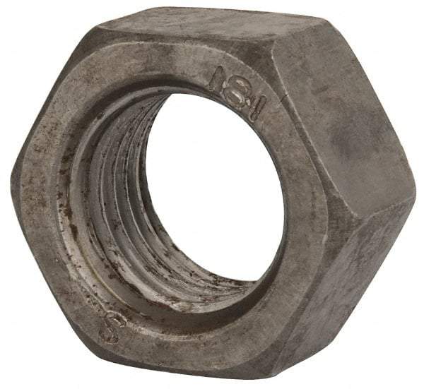 Value Collection - M22x2.50 Steel Right Hand Hex Nut - 32mm Across Flats, 18mm High, Uncoated - Americas Industrial Supply