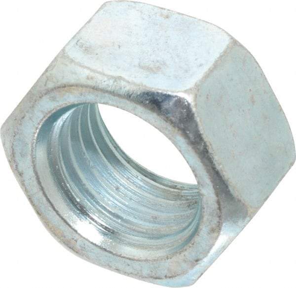 Value Collection - M22x2.50 Steel Right Hand Hex Nut - 32mm Across Flats, 18mm High, Zinc-Plated Finish - Americas Industrial Supply