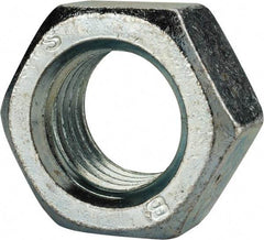 Value Collection - M27x3.00 Steel Right Hand Hex Nut - 41mm Across Flats, 22mm High, Zinc-Plated Finish - Americas Industrial Supply