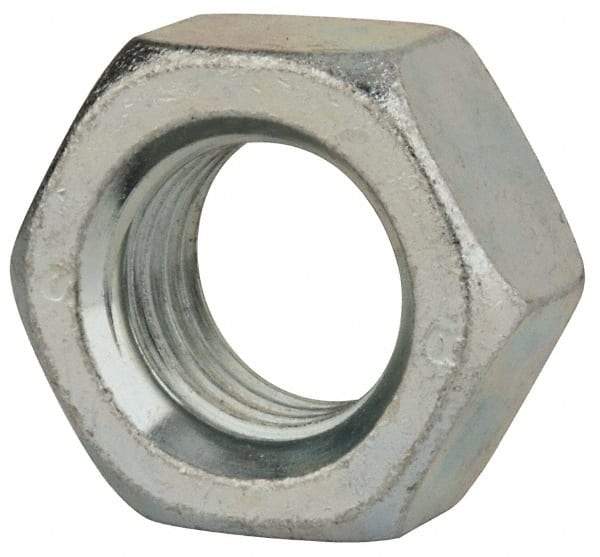 Value Collection - M30x3.50 Steel Right Hand Hex Nut - 46mm Across Flats, 24mm High, Zinc-Plated Finish - Americas Industrial Supply