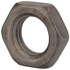 Value Collection - M20x2.50 Steel Right Hand Hex Jam Nut - 30mm Across Flats, 10mm High, Uncoated - Americas Industrial Supply