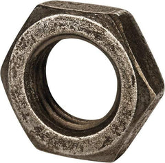 Value Collection - M30x3.50 Steel Right Hand Hex Jam Nut - 46mm Across Flats, 15mm High, Uncoated - Americas Industrial Supply