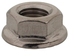 Value Collection - 5/16-24, 0.68" Flange Diam, Serrated Flange Nut - Grade 18-8 Stainless Steel, Uncoated Finish, 0.283" Flange Height - Americas Industrial Supply