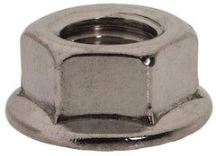 Value Collection - 3/8-24, 3/4" Flange Diam, Serrated Flange Nut - Grade 18-8 Stainless Steel, Uncoated Finish, 0.347" Flange Height - Americas Industrial Supply