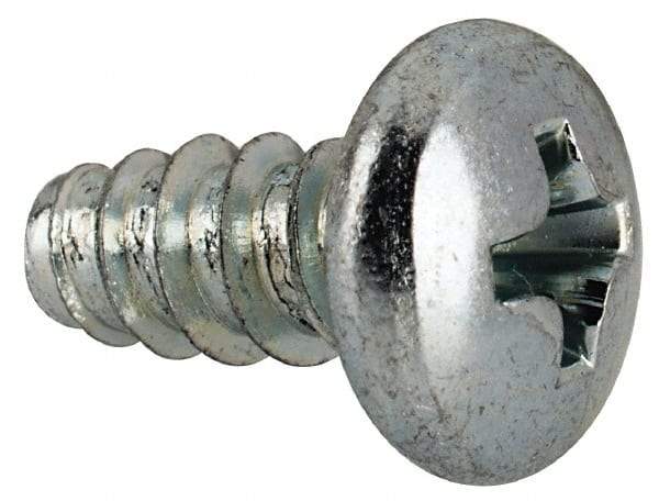 Value Collection - #10 Pan Head Phillips Sheet Metal Screw - Steel, 3/8" Length Under Head, Grade 2 - Americas Industrial Supply