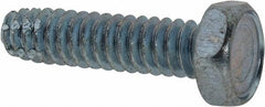 Value Collection - #10-24 UNC Thread, 3/4" Length Under Head, Hex Drive Steel Thread Cutting Screw - Hex Head, Grade 2, Point Type F, Zinc-Plated Finish - Americas Industrial Supply