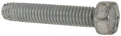 Value Collection - 3/8-16 UNC Thread, 2" Length Under Head, Hex Drive Steel Thread Cutting Screw - Hex Head, Grade 2, Point Type F, Zinc-Plated Finish - Americas Industrial Supply