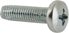 Value Collection - #10-32 UNF Thread, 3/4" Length Under Head, Phillips Drive Steel Thread Cutting Screw - Pan Head, Grade 2, Point Type F, Zinc-Plated Finish - Americas Industrial Supply