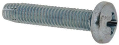 Value Collection - #10-32 UNF Thread, 1" Length Under Head, Phillips Drive Steel Thread Cutting Screw - Pan Head, Grade 2, Point Type F, Zinc-Plated Finish - Americas Industrial Supply
