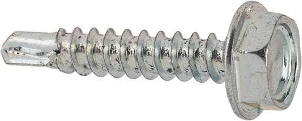 Value Collection - #6 Hex Washer Head Sheet Metal Screw - Steel, 3/4" Length Under Head, Grade 2 - Americas Industrial Supply