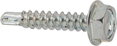 Value Collection - #6 Hex Washer Head Sheet Metal Screw - Steel, 3/4" Length Under Head, Grade 2 - Americas Industrial Supply