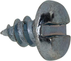Value Collection - #8 Pan Head Slotted Sheet Metal Screw - Steel, 1/4" Length Under Head, Grade 2 - Americas Industrial Supply