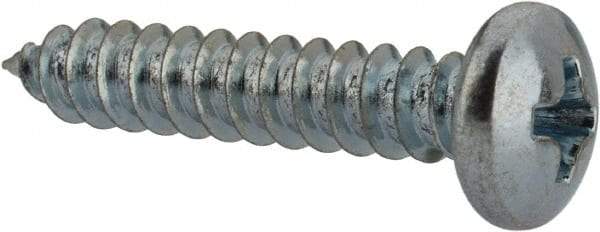 Value Collection - #8 Pan Head Phillips Sheet Metal Screw - Steel, 7/8" Length Under Head, Grade 2 - Americas Industrial Supply